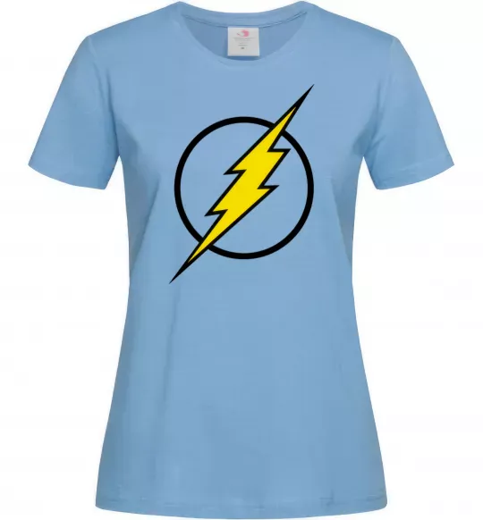 Жіноча футболка logo flash Блакитний фото