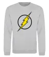 Свитшот logo flash Серый меланж фото
