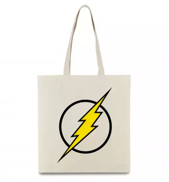 Эко-сумка logo flash Бежевый фото