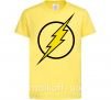 Детская футболка logo flash Лимонный фото