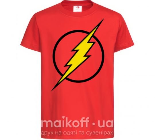 Детская футболка logo flash Красный фото