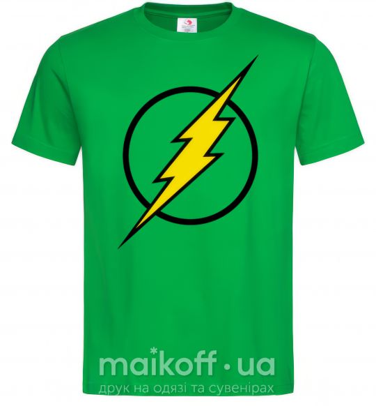 Мужская футболка logo flash Зеленый фото