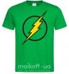 Мужская футболка logo flash Зеленый фото