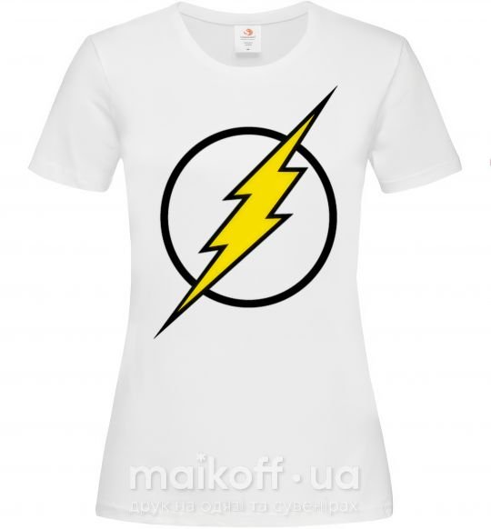 Женская футболка logo flash Белый фото