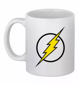 Чашка керамічна logo flash Білий фото