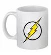 Чашка керамічна logo flash Білий фото