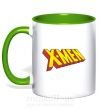 Чашка з кольоровою ручкою X-men Зелений фото