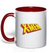 Чашка з кольоровою ручкою X-men Червоний фото