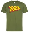 Чоловіча футболка X-men Оливковий фото