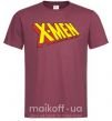 Мужская футболка X-men Бордовый фото