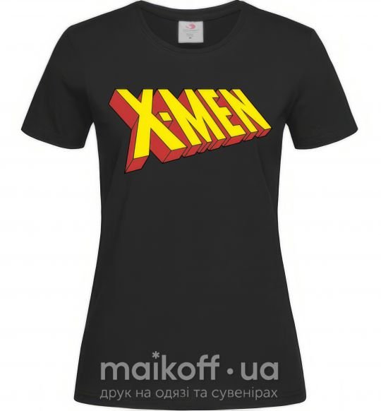 Жіноча футболка X-men Чорний фото