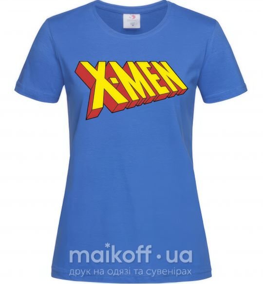 Женская футболка X-men Ярко-синий фото