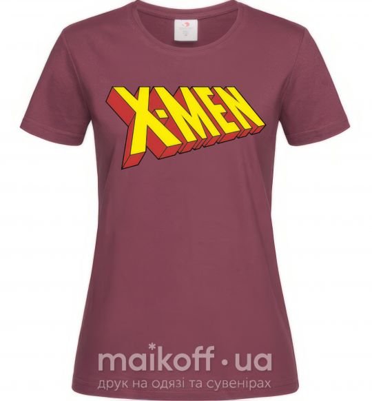 Женская футболка X-men Бордовый фото