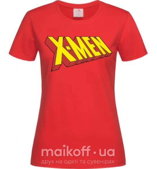 Жіноча футболка X-men Червоний фото