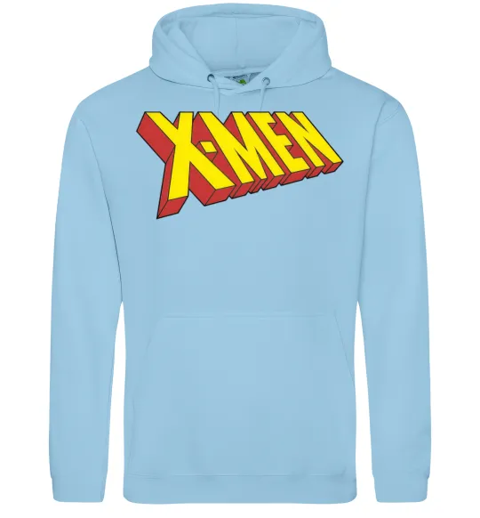 Мужская толстовка (худи) X-men Голубой фото