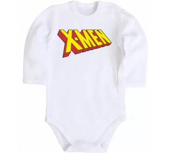 Детский боди X-men Белый фото