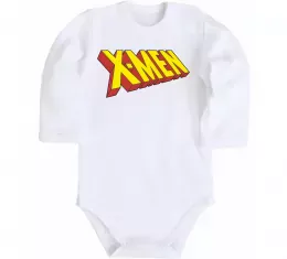 Детский боди X-men Белый фото