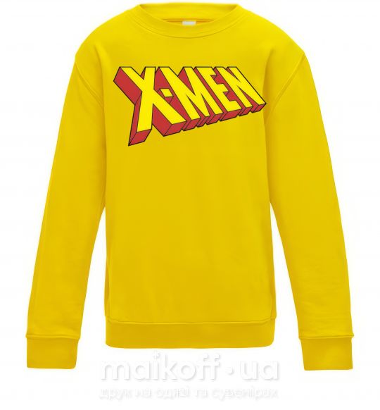 Дитячий світшот X-men Сонячно жовтий фото