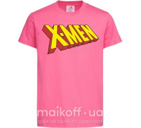 Дитяча футболка X-men Яскраво-рожевий фото