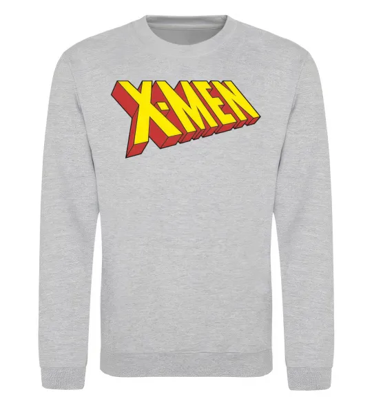Світшот X-men Сірий меланж фото
