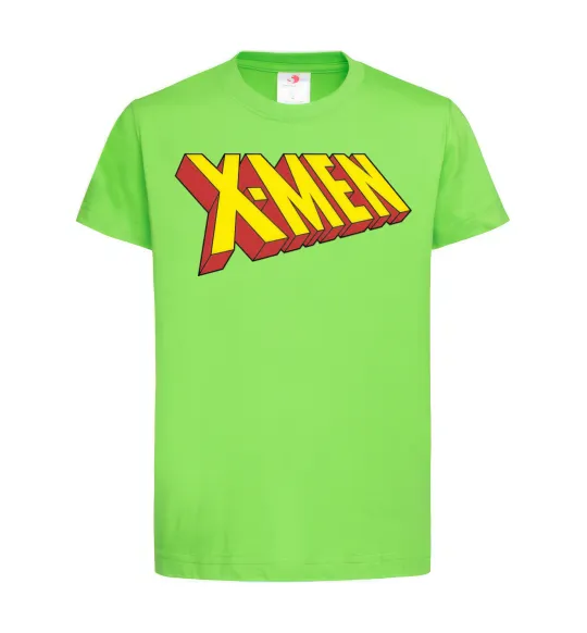 Дитяча футболка X-men Лаймовий фото