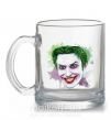 Чашка стеклянная Joker paint Прозрачный фото