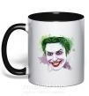 Чашка з кольоровою ручкою Joker paint Чорний фото