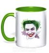 Чашка з кольоровою ручкою Joker paint Зелений фото