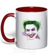 Чашка з кольоровою ручкою Joker paint Червоний фото