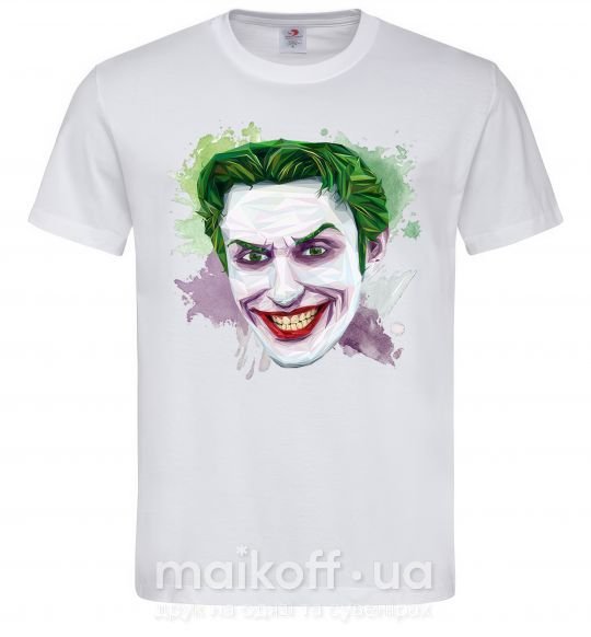 Мужская футболка Joker paint Белый фото
