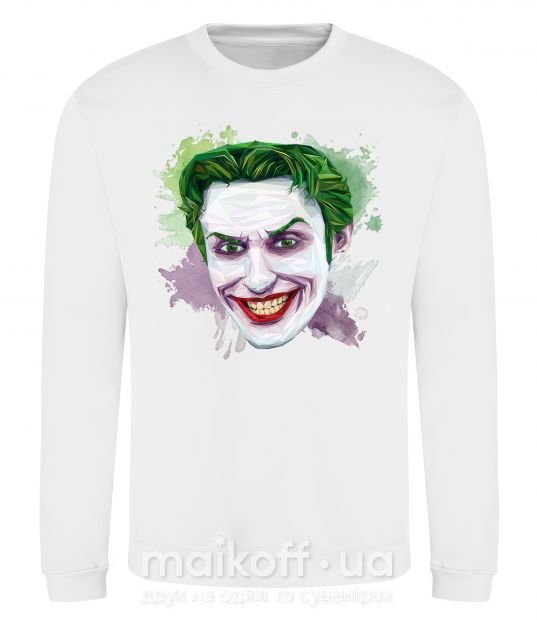 Свитшот Joker paint Белый фото