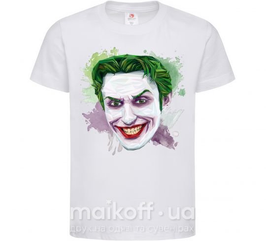 Дитяча футболка Joker paint Білий фото