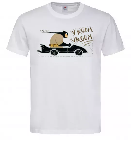 Мужская футболка Batmobile Белый фото