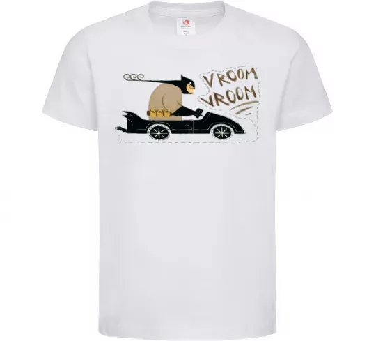 Детская футболка Batmobile Белый фото