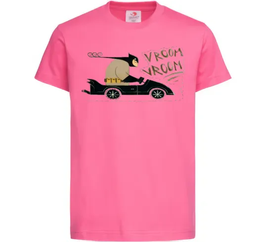 Детская футболка Batmobile Ярко-розовый фото