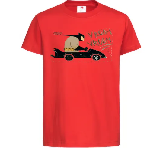 Детская футболка Batmobile Красный фото