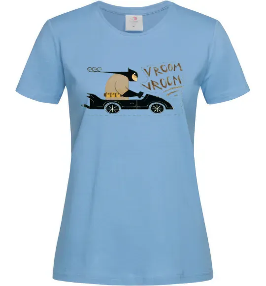 Женская футболка Batmobile Голубой фото