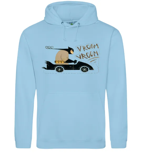 Женская толстовка (худи) Batmobile Голубой фото