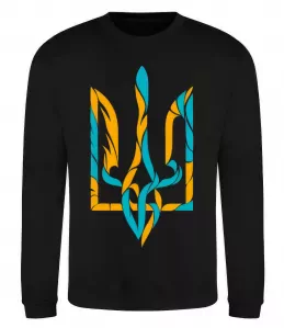 Свитшот Тризуб weavy gerb Черный фото