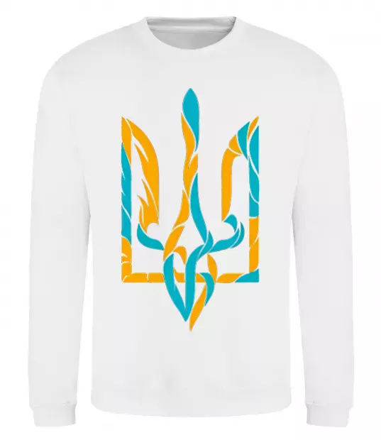 Світшот Тризуб weavy gerb Білий фото