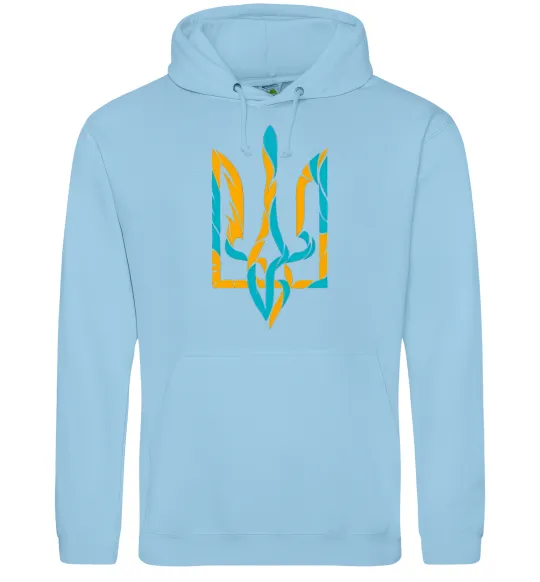 Чоловіча толстовка (худі) Тризуб weavy gerb Блакитний фото