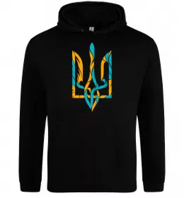 Женская толстовка (худи) Тризуб weavy gerb Черный фото
