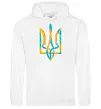 Женская толстовка (худи) Тризуб weavy gerb Белый Женская толстовка (худи) Тризуб weavy gerb Белый фото