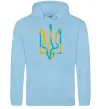 Жіноча толстовка (худі) Тризуб weavy gerb Блакитний фото