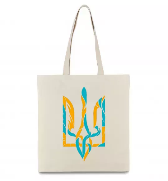 Эко-сумка Тризуб weavy gerb Бежевый фото