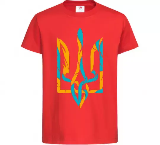 Детская футболка Тризуб weavy gerb Красный фото