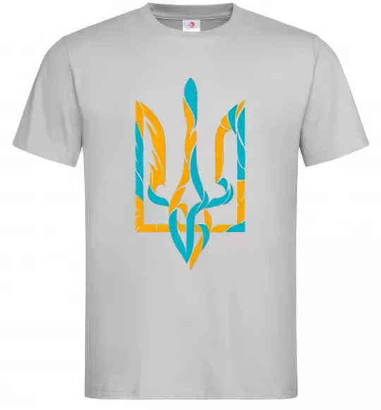 Чоловіча футболка Тризуб weavy gerb Сірий фото