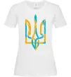 Женская футболка Тризуб weavy gerb Белый фото