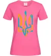 Женская футболка Тризуб weavy gerb Ярко-розовый фото