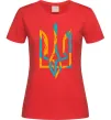 Женская футболка Тризуб weavy gerb Красный фото
